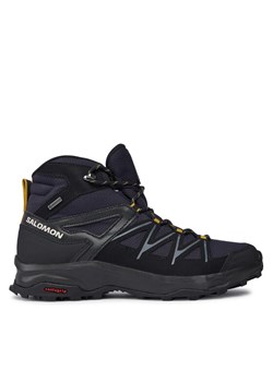 Salomon Trekkingi Daintree Mid Gtx GORE-TEX L41678400 Granatowy ze sklepu MODIVO w kategorii Buty trekkingowe męskie - zdjęcie 181125510