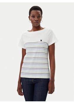 Tom Tailor T-Shirt 1045544 Biały Regular Fit ze sklepu MODIVO w kategorii Bluzki damskie - zdjęcie 181125541