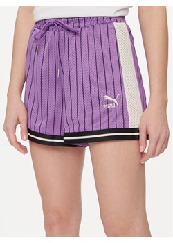 Puma Szorty sportowe T7 For The Fanbase 624345 Fioletowy Regular Fit ze sklepu MODIVO w kategorii Szorty - zdjęcie 181125741