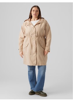 Vero Moda Curve Płaszcz przejściowy 10287156 Brązowy Regular Fit ze sklepu MODIVO w kategorii Płaszcze damskie - zdjęcie 181125753