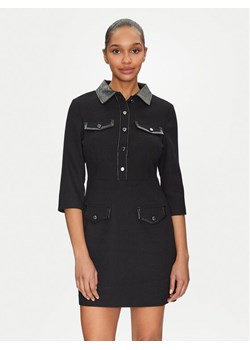 Morgan Sukienka dzianinowa 251-RUBIBI Czarny Slim Fit ze sklepu MODIVO w kategorii Sukienki - zdjęcie 181125844