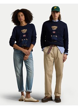 Polo Ralph Lauren Sweter 710946137001 Granatowy Regular Fit ze sklepu MODIVO w kategorii Swetry męskie - zdjęcie 181126051