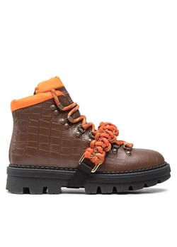 Pinko Trapery Zenzero Scarpa AI 22-23 BLKS1 1H2134 A07K Brązowy ze sklepu MODIVO w kategorii Workery damskie - zdjęcie 181126180