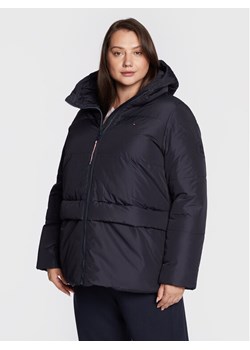 Tommy Hilfiger Curve Kurtka zimowa Essential Pad Logo WW0WW32852 Granatowy Regular Fit ze sklepu MODIVO w kategorii Kurtki damskie - zdjęcie 181126280
