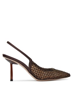 Le Silla Sandały Chanel Gilda Stocking 2299U080P1PPSAS748 Brązowy ze sklepu MODIVO w kategorii Sandały damskie - zdjęcie 181126282