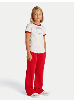 Tommy Hilfiger T-Shirt KG0KG08528 S Biały Regular Fit ze sklepu MODIVO w kategorii Bluzki dziewczęce - zdjęcie 181126314