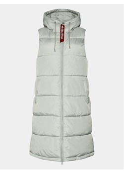 Alpha Industries Bezrękawnik Long Puffer Vest 108002 Szary Regular Fit ze sklepu MODIVO w kategorii Kamizelki damskie - zdjęcie 181126474
