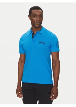 Napapijri Polo E-Amundsen NP0A4IN9 Niebieski Regular Fit ze sklepu MODIVO w kategorii T-shirty męskie - zdjęcie 181126483