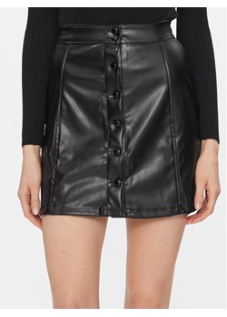 Brave Soul Spódnica z imitacji skóry LSKW-225LISABLK Czarny Regular Fit ze sklepu MODIVO w kategorii Spódnice - zdjęcie 181126554