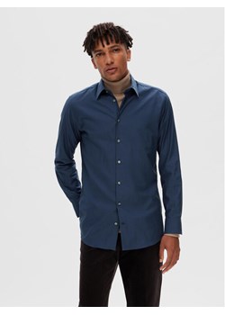 Selected Homme Koszula 16090212 Granatowy Slim Fit ze sklepu MODIVO w kategorii Koszule męskie - zdjęcie 181126720