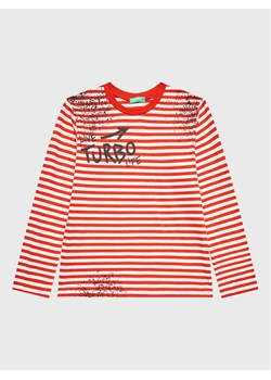 United Colors Of Benetton Bluzka 3XWWC106F Czerwony Regular Fit ze sklepu MODIVO w kategorii Bluzki dziewczęce - zdjęcie 181126721
