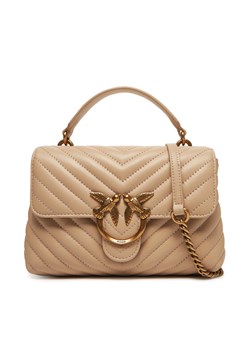 PINKO Torebka Love Lady Puff Mini Cl AI PE 25 PLTT 100044 A0GK Beżowy ze sklepu MODIVO w kategorii Kopertówki - zdjęcie 181126824