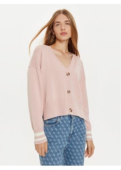 Guess Jeans Kardigan W4BR81 Z3HM1 Różowy Regular Fit ze sklepu MODIVO w kategorii Swetry damskie - zdjęcie 181127060