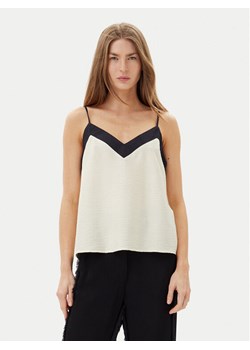 Vero Moda Top Denise 10329790 Beżowy Regular Fit ze sklepu MODIVO w kategorii Bluzki damskie - zdjęcie 181127082