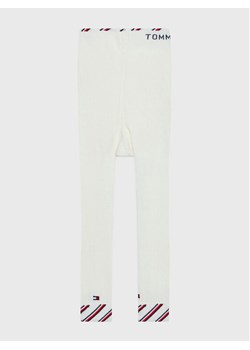 Tommy Hilfiger Legginsy 701220280 Biały Slim Fit ze sklepu MODIVO w kategorii Spodnie dziewczęce - zdjęcie 181127363