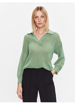 United Colors Of Benetton Polo 105FD300J Zielony Regular Fit ze sklepu MODIVO w kategorii Bluzki damskie - zdjęcie 181127713