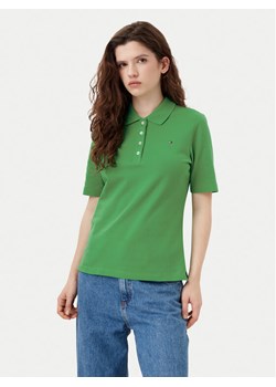 Tommy Hilfiger Polo 1985 WW0WW43224 Zielony Regular Fit ze sklepu MODIVO w kategorii Bluzki damskie - zdjęcie 181127781