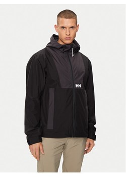 Helly Hansen Kurtka przeciwdeszczowa Rig Rain Jacket 54096 Czarny Regular Fit ze sklepu MODIVO w kategorii Kurtki męskie - zdjęcie 181127894
