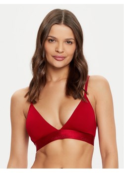 Calvin Klein Underwear Biustonosz braletka Lightly Lined Triangle 000QF7994E Bordowy ze sklepu MODIVO w kategorii Biustonosze - zdjęcie 181127922