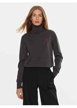 AMI PARIS Golf FKS411.KN0025 Szary Regular Fit ze sklepu MODIVO w kategorii Swetry damskie - zdjęcie 181127991