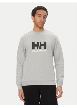 Helly Hansen Bluza Logo Crew 30395 Szary Regular Fit ze sklepu MODIVO w kategorii Bluzy męskie - zdjęcie 181128051