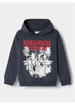 NAME IT Bluza STRANGER THINGS 13227984 Granatowy Regular Fit ze sklepu MODIVO w kategorii Bluzy chłopięce - zdjęcie 181128274