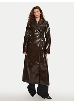 Herskind Płaszcz wełniany Ultra 5379149 Brązowy Regular Fit ze sklepu MODIVO w kategorii Płaszcze damskie - zdjęcie 181128344