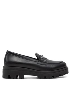 TWINSET Loafersy Mocassino 242GCJ024 Czarny ze sklepu MODIVO w kategorii Lordsy damskie - zdjęcie 181128350