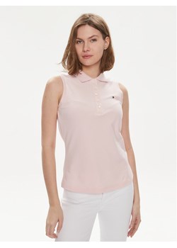 Tommy Hilfiger Polo 1985 WW0WW41794 Różowy Slim Fit ze sklepu MODIVO w kategorii Bluzki damskie - zdjęcie 181128600