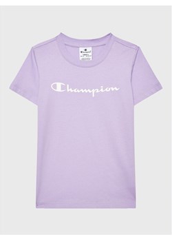 Champion T-Shirt 404541 Fioletowy Regular Fit ze sklepu MODIVO w kategorii Bluzki dziewczęce - zdjęcie 181128733