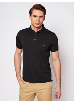 Tommy Hilfiger Polo 1985 MW0MW17771 Czarny Slim Fit ze sklepu MODIVO w kategorii T-shirty męskie - zdjęcie 181128763
