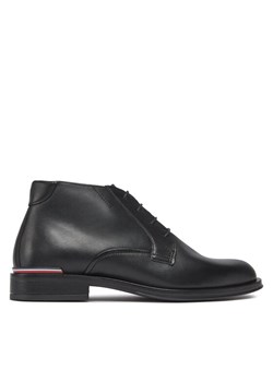 Tommy Hilfiger Trzewiki Core Rwb Hilfiger Lth L Boot FM0FM04804 Czarny ze sklepu MODIVO w kategorii Buty zimowe męskie - zdjęcie 181128771