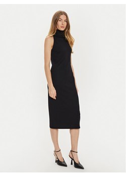 TWINSET Sukienka dzianinowa 242TF3030 Czarny Slim Fit ze sklepu MODIVO w kategorii Sukienki - zdjęcie 181129051