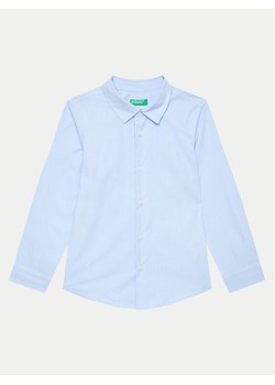 United Colors Of Benetton Koszula 5DGXCQ00T Błękitny Regular Fit ze sklepu MODIVO w kategorii Koszule chłopięce - zdjęcie 181129122