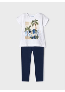 Mayoral Komplet t-shirt i legginsy 3783 Granatowy ze sklepu MODIVO w kategorii Komplety dziewczęce - zdjęcie 181129172