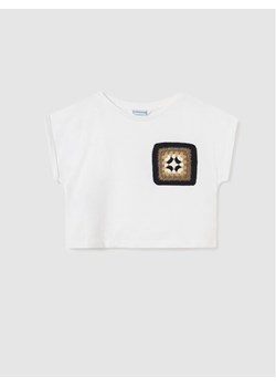 Mayoral T-Shirt 6047 Écru ze sklepu MODIVO w kategorii Bluzki dziewczęce - zdjęcie 181129291