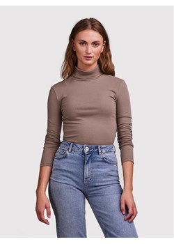 Pieces Golf Kitte 17127241 Brązowy Slim Fit ze sklepu MODIVO w kategorii Swetry damskie - zdjęcie 181129350