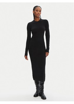 STAUD Sukienka dzianinowa Ramona R24F2208WN Czarny Slim Fit ze sklepu MODIVO w kategorii Sukienki - zdjęcie 181129542