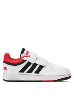 adidas Sneakersy Hoops Lifestyle H03863 Biały ze sklepu MODIVO w kategorii Buty sportowe dziecięce - zdjęcie 181129772