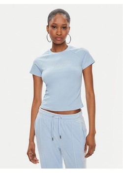 Juicy Couture T-Shirt JCMCT223257 Błękitny Slim Fit ze sklepu MODIVO w kategorii Bluzki damskie - zdjęcie 181129801