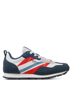 Pepe Jeans Sneakersy Foster Boy Print PBS30554 Niebieski ze sklepu MODIVO w kategorii Buty sportowe dziecięce - zdjęcie 181129854