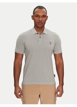 Napapijri Polo Elbas NP0A4GDL Szary Regular Fit ze sklepu MODIVO w kategorii T-shirty męskie - zdjęcie 181129951