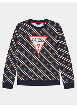 Guess Bluza L4RQ01 KA6R3 Granatowy Regular Fit ze sklepu MODIVO w kategorii Bluzy chłopięce - zdjęcie 181130211