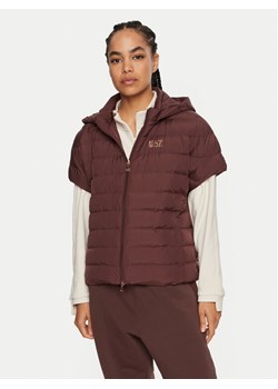EA7 Emporio Armani Bezrękawnik 6DTB03 TNF8Z 1755 Brązowy Regular Fit ze sklepu MODIVO w kategorii Kamizelki damskie - zdjęcie 181130312