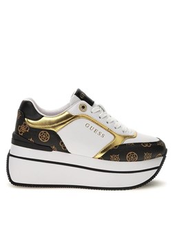 Guess Sneakersy Camrio FL7CMR FAL12 Biały ze sklepu MODIVO w kategorii Buty sportowe damskie - zdjęcie 181130321