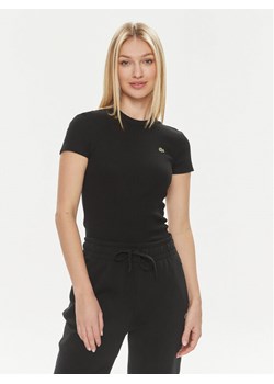 Lacoste T-Shirt TF5538 Czarny Regular Fit ze sklepu MODIVO w kategorii Bluzki damskie - zdjęcie 181130532
