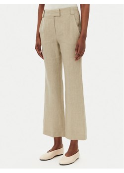Marella Spodnie materiałowe Falco 2513131052200 Khaki Regular Fit ze sklepu MODIVO w kategorii Spodnie damskie - zdjęcie 181130572