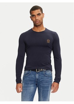 Versace Longsleeve AUU01007 1A1001 Granatowy Regular Fit ze sklepu MODIVO w kategorii T-shirty męskie - zdjęcie 181130892