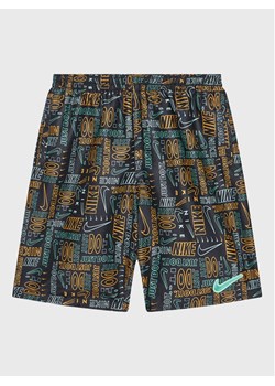 Nike Szorty kąpielowe Logo Mashup NESSC791 Czarny Regular Fit ze sklepu MODIVO w kategorii Kąpielówki - zdjęcie 181131033