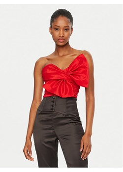 BARDOT Top 59744TB Czerwony Slim Fit ze sklepu MODIVO w kategorii Bluzki damskie - zdjęcie 181131062